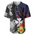 Wallis and Futuna Bastille Day Baseball Jersey Tropical Turtle Hibiscus Polynesian Pattern