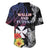 Wallis and Futuna Bastille Day Baseball Jersey Tropical Turtle Hibiscus Polynesian Pattern