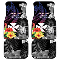 Wallis and Futuna Bastille Day Car Mats Tropical Turtle Hibiscus Polynesian Pattern
