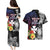 Wallis and Futuna Bastille Day Couples Matching Puletasi and Hawaiian Shirt Tropical Turtle Hibiscus Polynesian Pattern