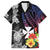 Wallis and Futuna Bastille Day Family Matching Off The Shoulder Long Sleeve Dress and Hawaiian Shirt Tropical Turtle Hibiscus Polynesian Pattern