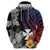 Wallis and Futuna Bastille Day Hoodie Tropical Turtle Hibiscus Polynesian Pattern