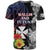 Wallis and Futuna Bastille Day T Shirt Tropical Turtle Hibiscus Polynesian Pattern