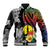 New Caledonia Bastille Day Baseball Jacket Tropical Turtle Hibiscus Polynesian Pattern