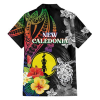 New Caledonia Bastille Day Family Matching Summer Maxi Dress and Hawaiian Shirt Tropical Turtle Hibiscus Polynesian Pattern