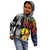 New Caledonia Bastille Day Kid Hoodie Tropical Turtle Hibiscus Polynesian Pattern