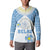 Personalised Palau Constitution Day Button Sweatshirt Polynesian Turtle