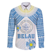 Personalised Palau Constitution Day Family Matching Mermaid Dress and Hawaiian Shirt Polynesian Turtle