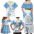 Personalised Palau Constitution Day Family Matching Off Shoulder Maxi Dress and Hawaiian Shirt Polynesian Turtle