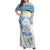 Personalised Palau Constitution Day Family Matching Off Shoulder Maxi Dress and Hawaiian Shirt Polynesian Turtle