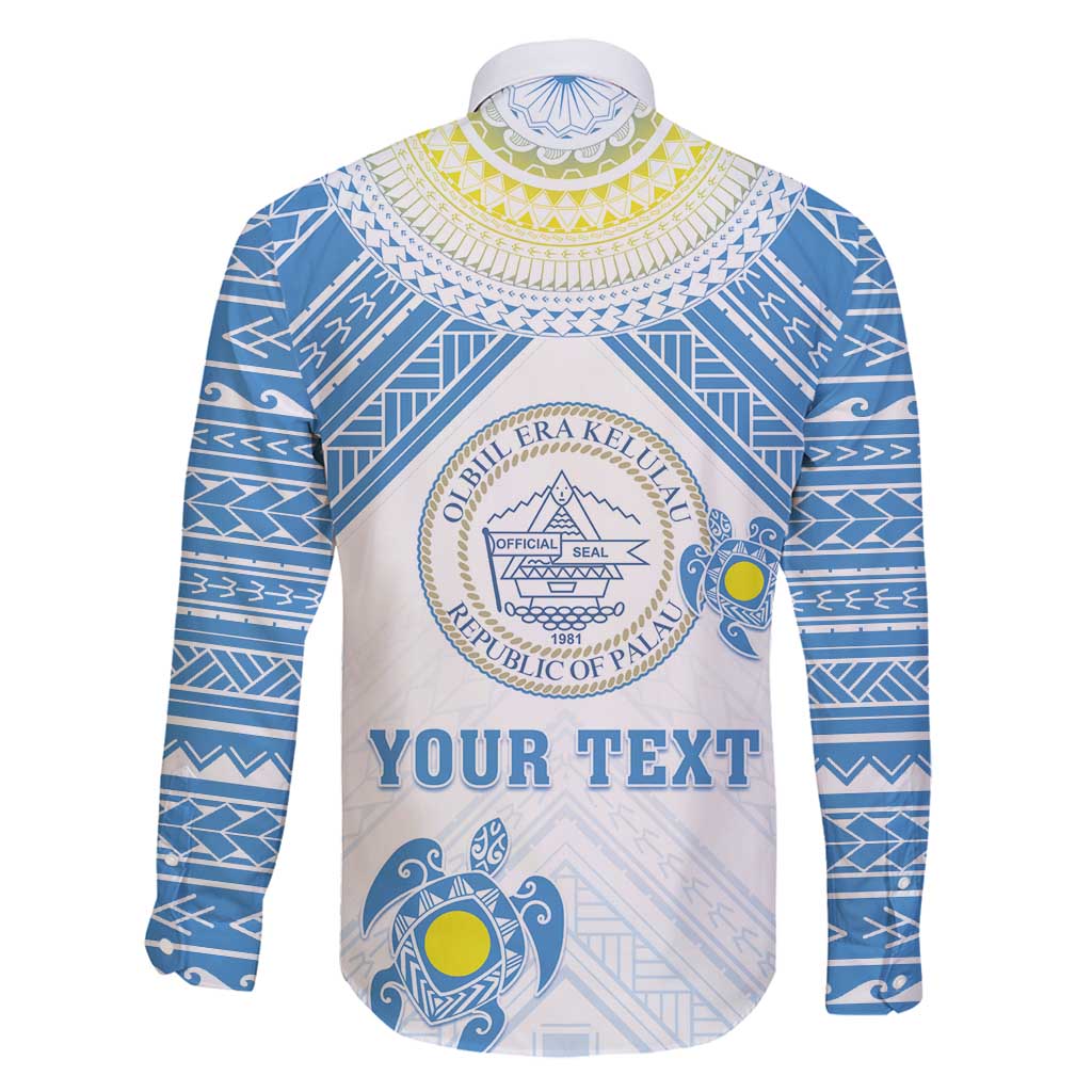 Personalised Palau Constitution Day Family Matching Summer Maxi Dress and Hawaiian Shirt Polynesian Turtle