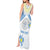 Personalised Palau Constitution Day Tank Maxi Dress Polynesian Turtle