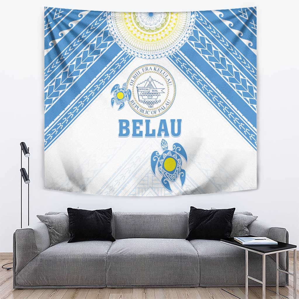 Palau Constitution Day Tapestry Polynesian Turtle