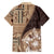 Samoa Siapo Elegant Hawaiian Shirt Hibiscus Chocolate Brown Motifs - Polynesian Pride