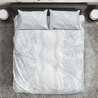 Samoa Lotu Tamaiti Bedding Set Teuila With Tribal Motifs LT05 White - Polynesian Pride