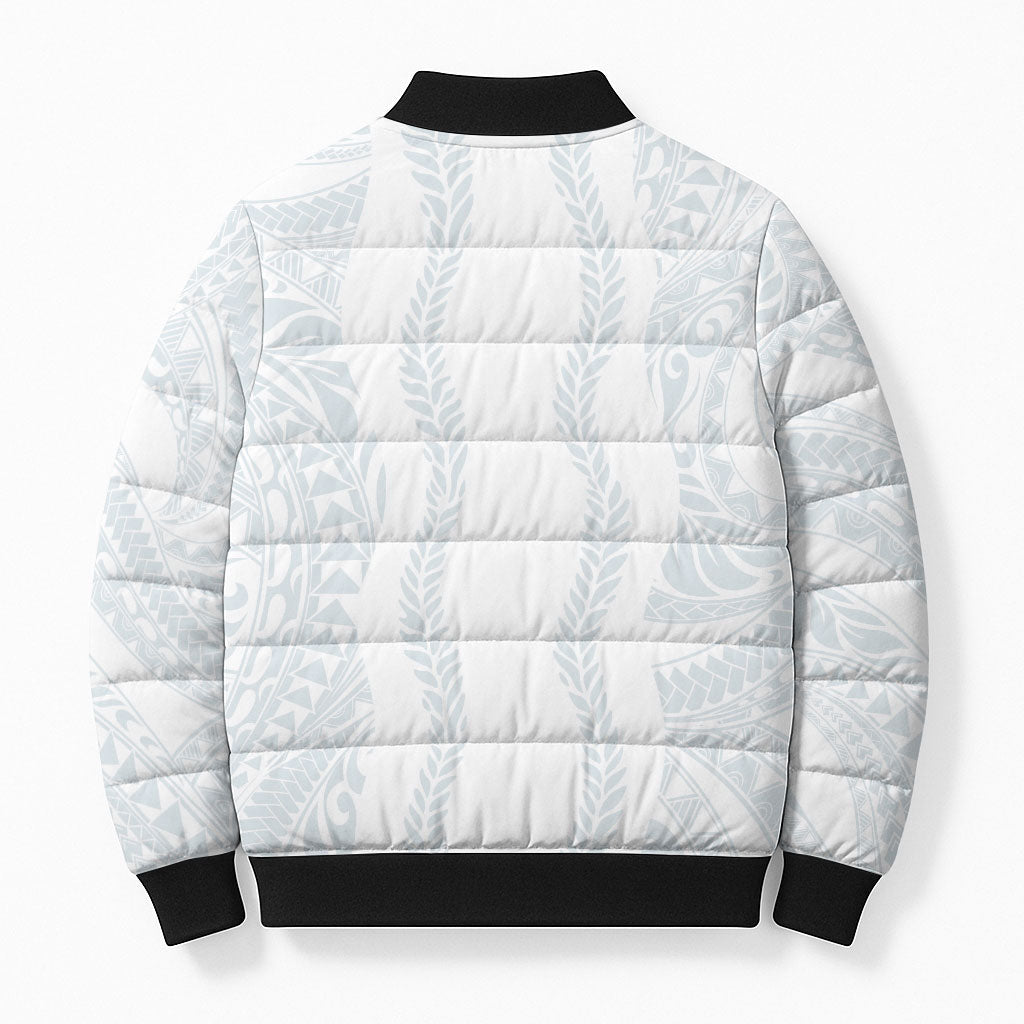 Samoa Lotu Tamaiti Bomber Puffer Jacket Teuila With Tribal Motifs LT05 - Polynesian Pride