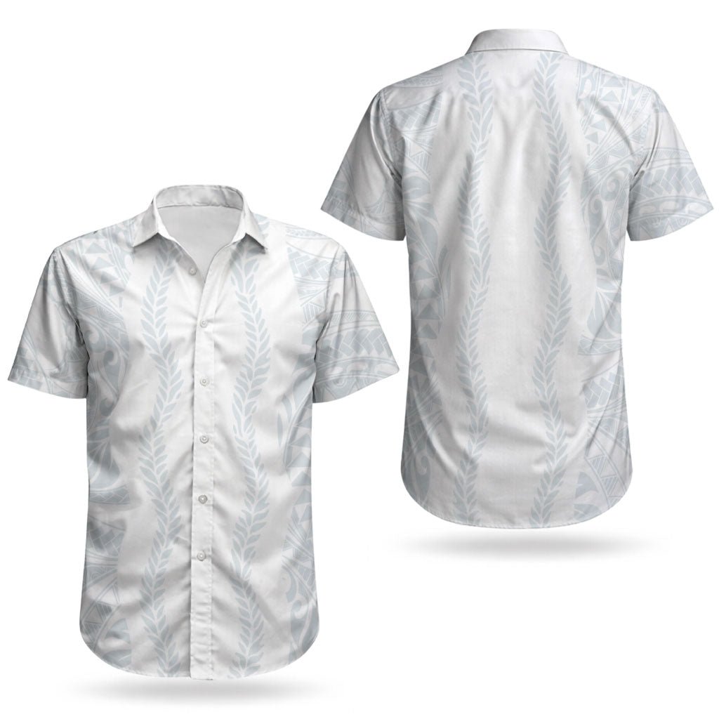 Samoa Lotu Tamaiti Couples Matching Mermaid Dress and Hawaiian Shirt Teuila With Tribal Motifs LT05 - Polynesian Pride