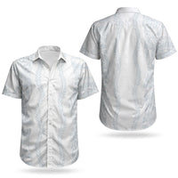 Samoa Lotu Tamaiti Couples Matching Off Shoulder Short Dress and Hawaiian Shirt Teuila With Tribal Motifs LT05 - Polynesian Pride