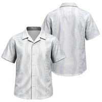 Samoa Lotu Tamaiti Family Matching Puletasi and Hawaiian Shirt Teuila With Tribal Motifs LT05 Son's Shirt White - Polynesian Pride