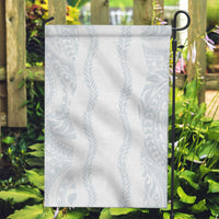 Samoa Lotu Tamaiti Garden Flag Teuila With Tribal Motifs LT05 Garden Flag White - Polynesian Pride