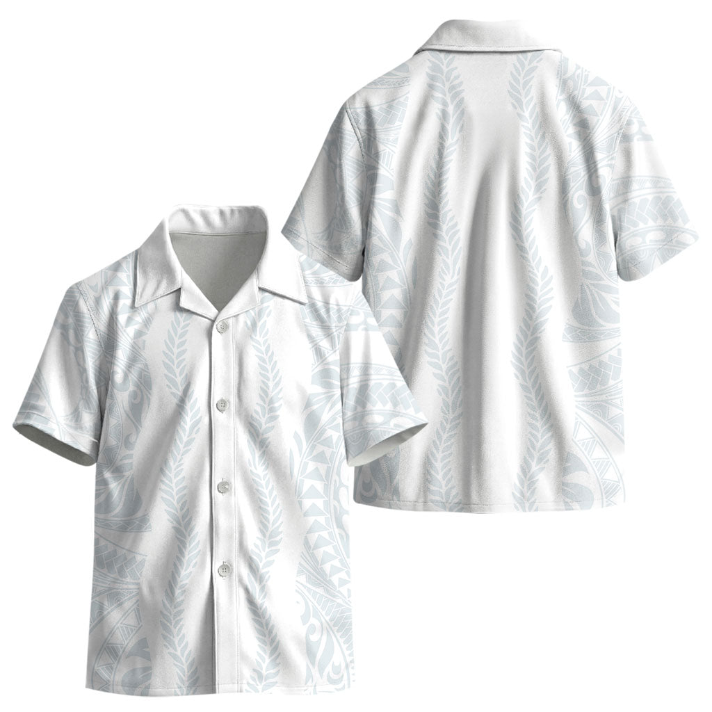 Samoa Lotu Tamaiti Kid Hawaiian Shirt Teuila With Tribal Motifs LT05 - Polynesian Pride