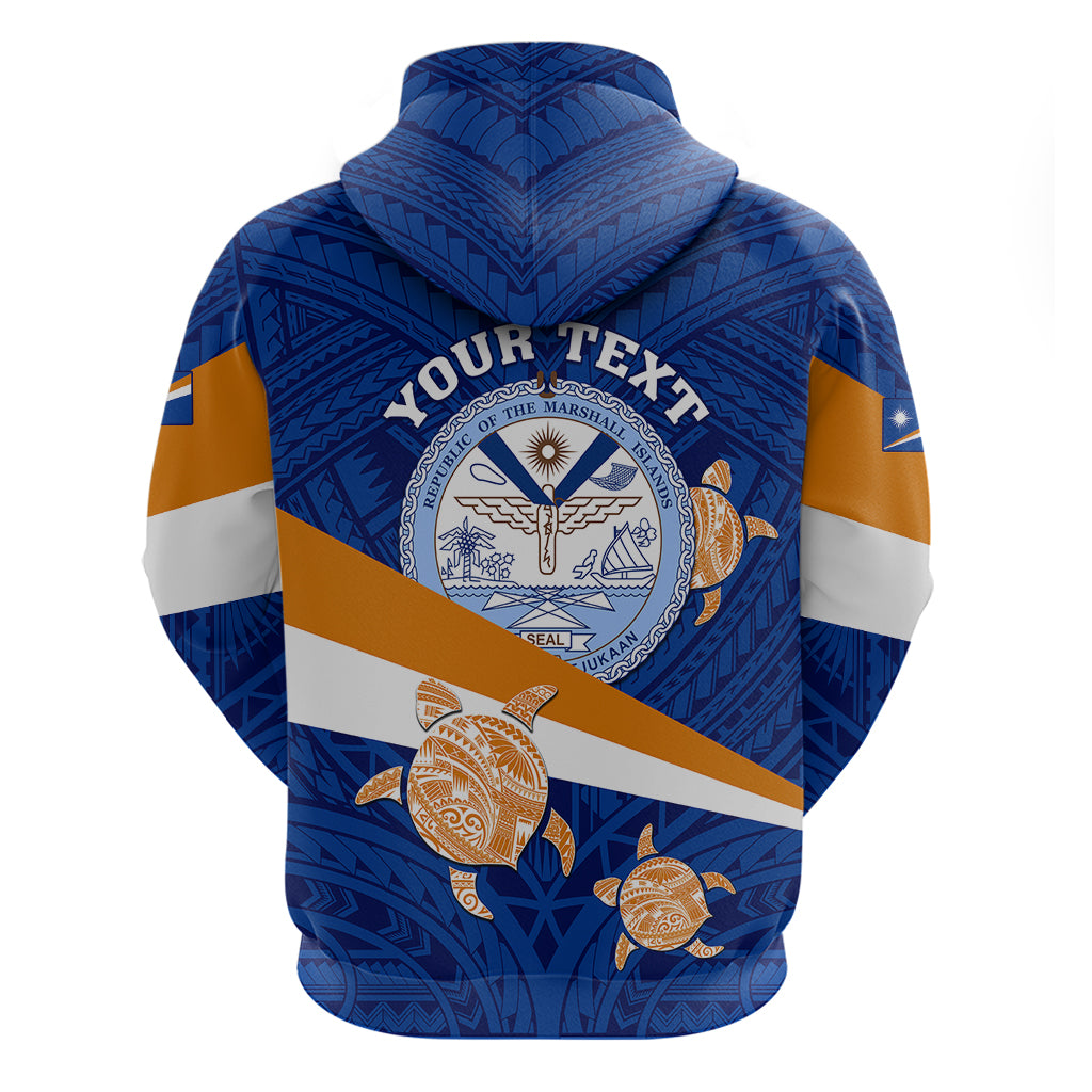 Personalized Marshall Islands Hoodie Manit Day Coat Of Arms With Polynesian Turtle LT05 - Polynesian Pride