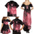 Breast Cancer Family Matching Summer Maxi Dress and Hawaiian Shirt Survivor Polynesian Ribbon Butterfly LT05 - Polynesian Pride