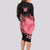 Breast Cancer Long Sleeve Bodycon Dress Survivor Polynesian Ribbon Butterfly LT05 - Polynesian Pride