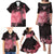 Personalized Breast Cancer Family Matching Puletasi Dress and Hawaiian Shirt Survivor Polynesian Ribbon Butterfly LT05 - Polynesian Pride