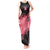 Personalized Breast Cancer Tank Maxi Dress Survivor Polynesian Ribbon Butterfly LT05 Women Pink - Polynesian Pride