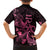 Breast Cancer Awareness Family Matching Mermaid Dress and Hawaiian Shirt Ribbon Polynesian Pattern Black Version LT05 - Polynesian Pride