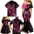 Breast Cancer Awareness Family Matching Mermaid Dress and Hawaiian Shirt Ribbon Polynesian Pattern Black Version LT05 - Polynesian Pride