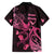 Breast Cancer Awareness Family Matching Mermaid Dress and Hawaiian Shirt Ribbon Polynesian Pattern Black Version LT05 - Polynesian Pride