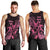 Breast Cancer Awareness Men Tank Top Ribbon Polynesian Pattern Black Version LT05 - Polynesian Pride