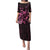 Breast Cancer Awareness Puletasi Ribbon Polynesian Pattern Black Version LT05 Long Dress Black - Polynesian Pride