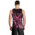 Personalized Breast Cancer Awareness Men Tank Top Ribbon Polynesian Pattern Black Version LT05 - Polynesian Pride