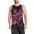 Personalized Breast Cancer Awareness Men Tank Top Ribbon Polynesian Pattern Black Version LT05 - Polynesian Pride