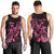 Personalized Breast Cancer Awareness Men Tank Top Ribbon Polynesian Pattern Black Version LT05 - Polynesian Pride