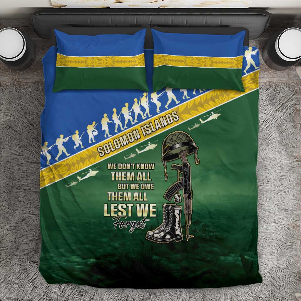 Solomon Islands Remembrance Day Bedding Set Lest We Forget