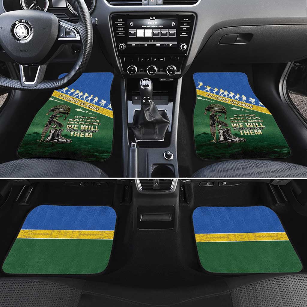 Solomon Islands Remembrance Day Car Mats Lest We Forget