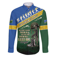 Solomon Islands Remembrance Day Family Matching Mermaid Dress and Hawaiian Shirt Lest We Forget