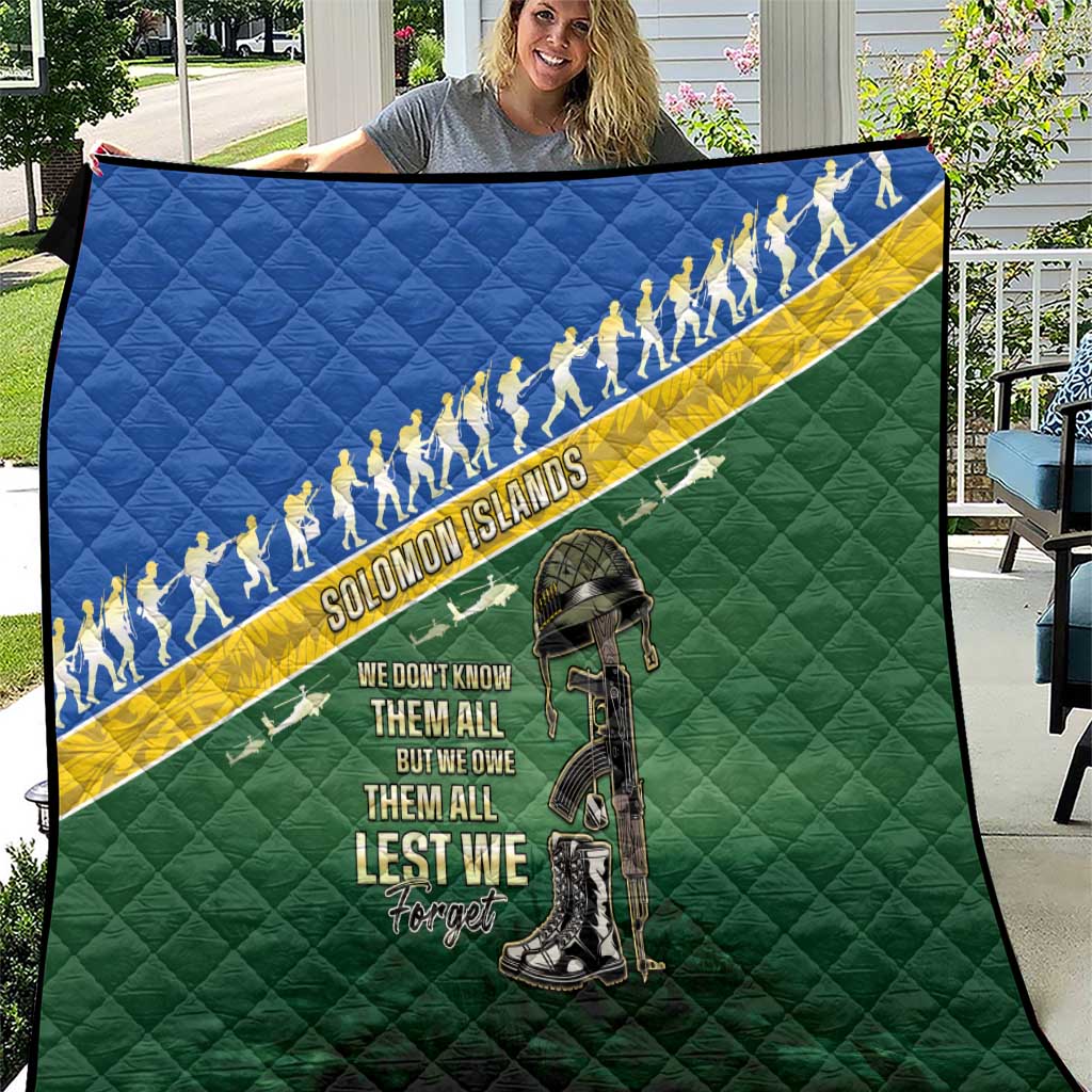 Solomon Islands Remembrance Day Quilt Lest We Forget