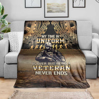 Polynesia Veterans Day Blanket Thank You Veterans Polynesian Pattern LT05 - Polynesian Pride