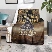 Polynesia Veterans Day Blanket Thank You Veterans Polynesian Pattern LT05 - Polynesian Pride