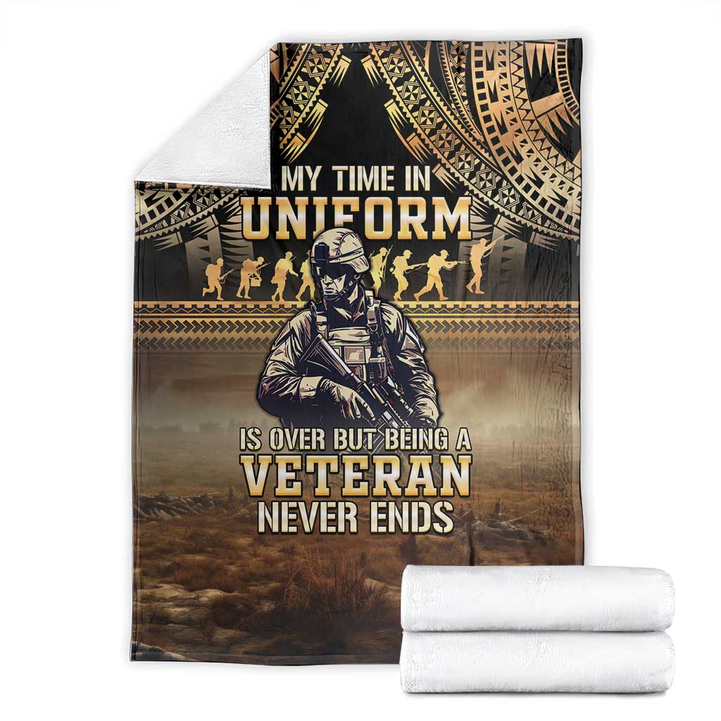 Polynesia Veterans Day Blanket Thank You Veterans Polynesian Pattern LT05 - Polynesian Pride