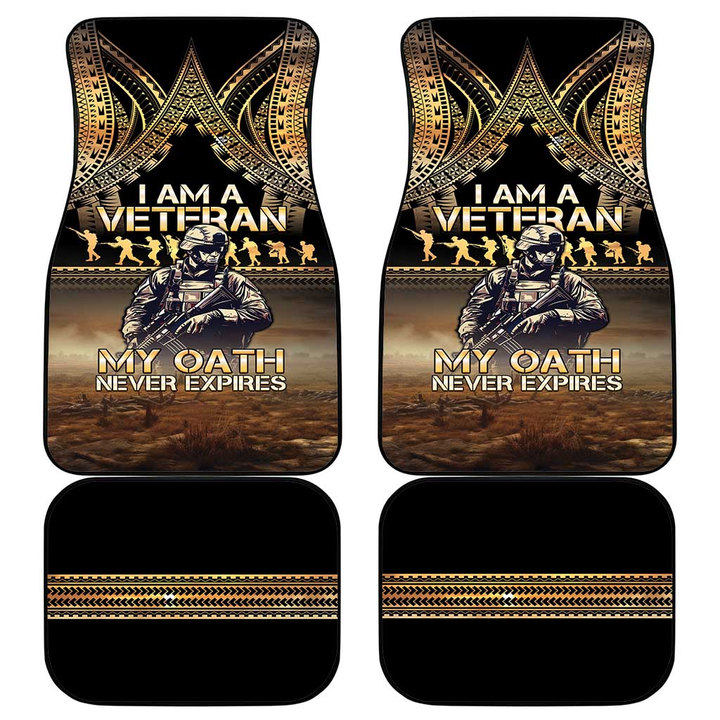 Polynesia Veterans Day Car Mats Thank You Veterans Polynesian Pattern LT05 - Polynesian Pride