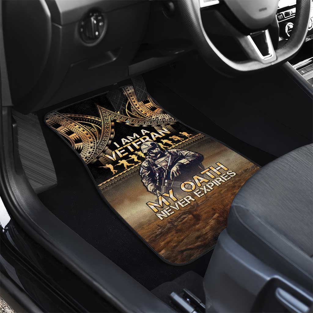 Polynesia Veterans Day Car Mats Thank You Veterans Polynesian Pattern LT05 - Polynesian Pride