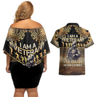 Polynesia Veterans Day Couples Matching Off Shoulder Short Dress and Hawaiian Shirt Thank You Veterans Polynesian Pattern LT05 - Polynesian Pride