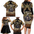 Polynesia Veterans Day Family Matching Long Sleeve Bodycon Dress and Hawaiian Shirt Thank You Veterans Polynesian Pattern