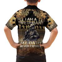 Polynesia Veterans Day Family Matching Off Shoulder Short Dress and Hawaiian Shirt Thank You Veterans Polynesian Pattern LT05 - Polynesian Pride